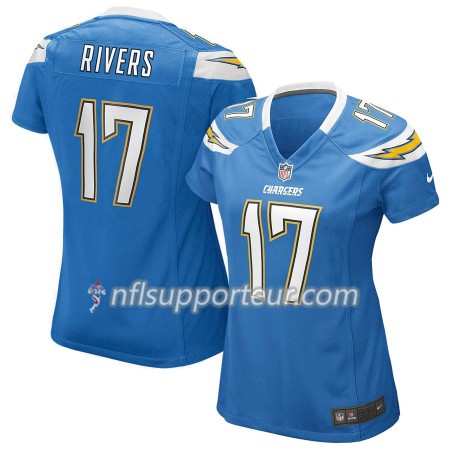 Maillot Femme Los Angeles Chargers Philip Rivers 17 Nike Bleu 